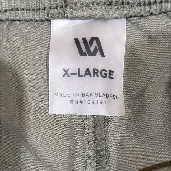 VRST Men's Shorts Relaxed Fit 7” Inseam Army Green Drawstring Shorts Size-XL NWT - Picture 5 of 8